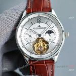AAA Quality Copy Jaeger-LeCoultre Complications 43 mm Watches Silver Tourbillon Dial
